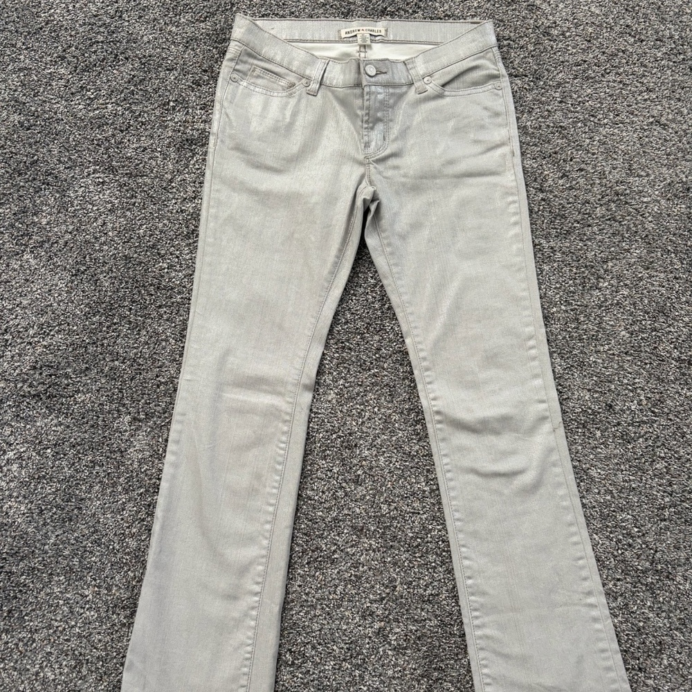 Andrew Charles- Metallic Coated Jean